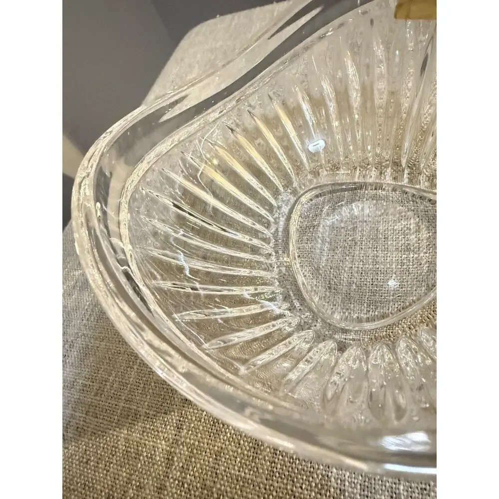 🍬 Mikasa Cimarron Crystal Candy Dish – Polish Cut Lines – Germany